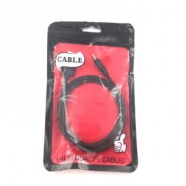 1Meter Nylon Braid Type-C USB Cable Output 2.0A Fast Charge Wire (BLACK)