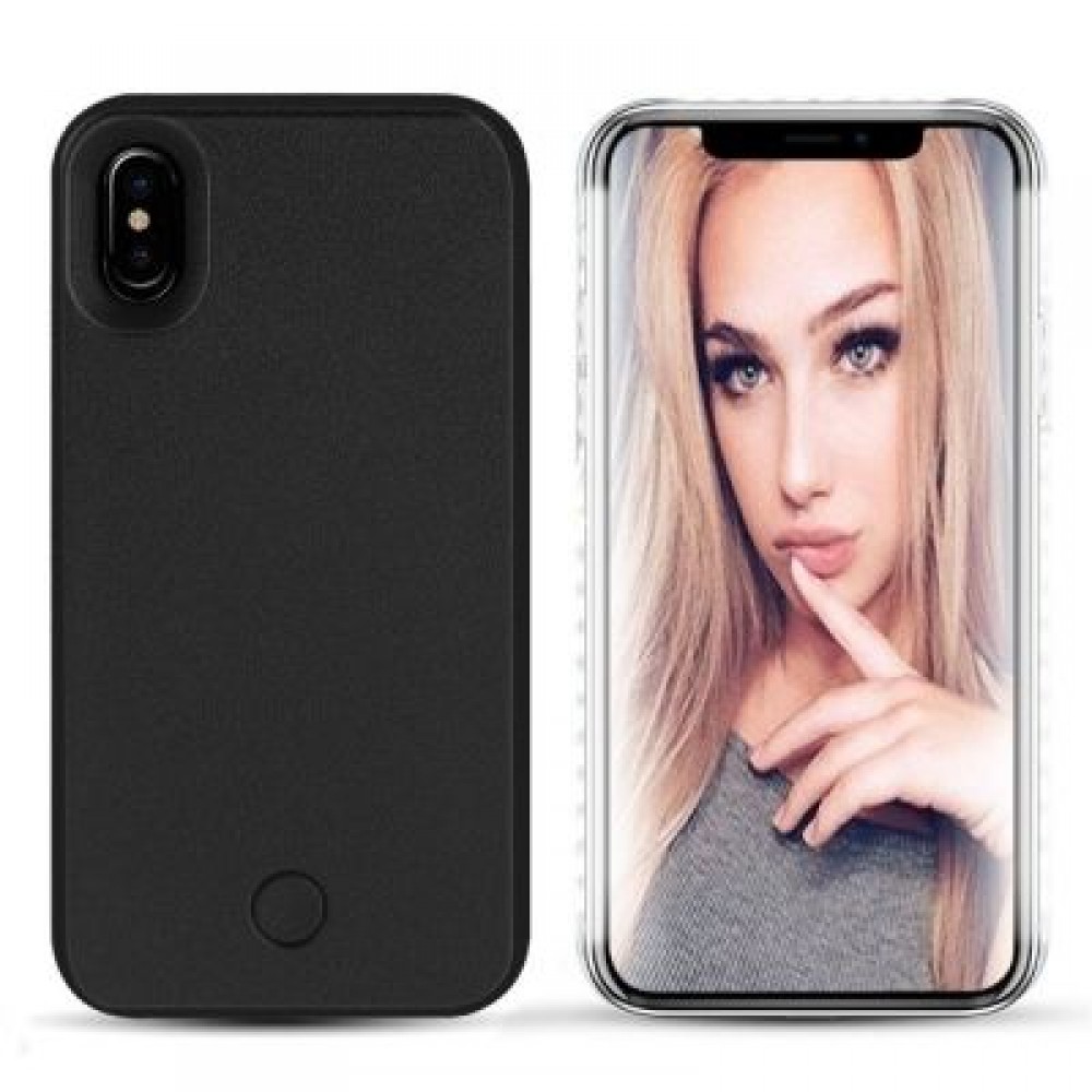 Anti-Skid Emitting Hard Back Shell Fashion Selfie LED Flash Light Phone for iPhone X Case Anti-Skid Emitting Hard Back Shell Fashion Selfie LED Flash Light Phone for iPhone X Case