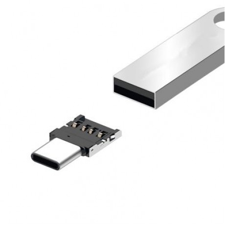 Mini USB for Type-c Flash Disk OTG Para Mobile Phone (WHITE)