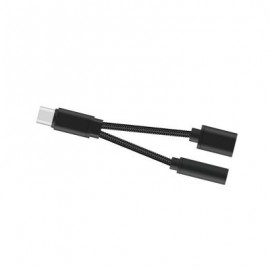 2 in 1 USB-C to 3.5mm Audio Adapter 2 in 1 USB Type C Cable Fast Charge to 3.5mm Audio Jac