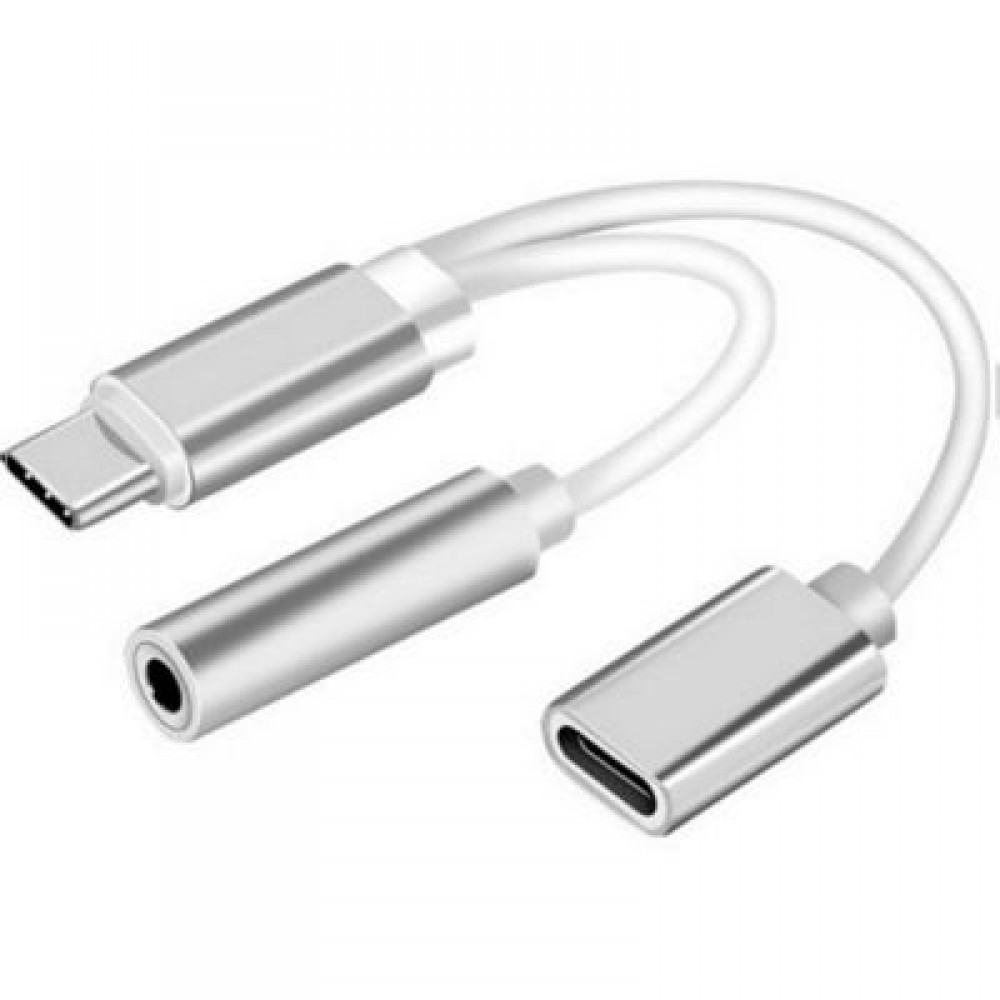 2 in 1 USB-C to 3.5mm Audio Adapter 2 in 1 USB Type C Cable Fast Charge to 3.5mm Audio Jac 2 in 1 USB-C to 3.5mm Audio Adapter 2 in 1 USB Type C Cable Fast Charge to 3.5mm Audio Jac