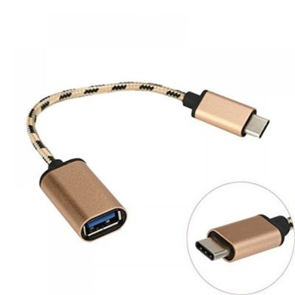 Mchoice USB 3.1 Type-C USB-C OTG Cable USB3.1 Male to USB2.0 Type-A Female Adapter Cord (G