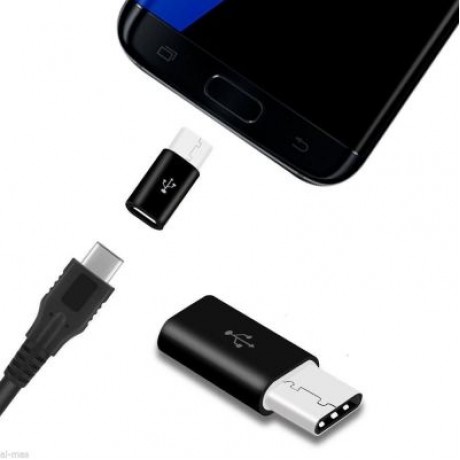 4pcs Micro USB to Type-C Adapter (BLACK)