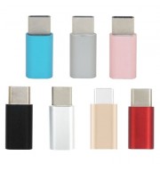 Minismile 7PCS Aluminium Alloy USB 3.1 Type-C To Micro USB Data Sync Charging Adapters Con