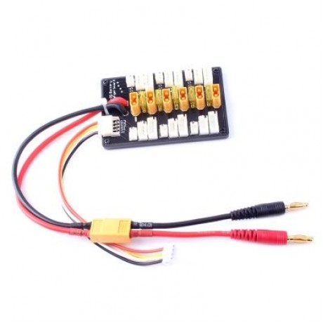 XT30 1 - 3S Parallel Charging Board with XT60 Plug for IMAX B6 ISDT  (COLORMIX)