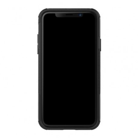 Luxury Back Matte Soft Silicon Case Candy Colors Full Cover for iPhone X (BLACK)