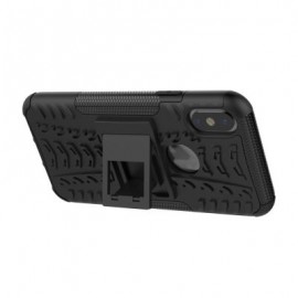Luxury Back Matte Soft Silicon Case Candy Colors Full Cover for iPhone X (BLACK)