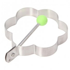Stainless Steel Round Fried Eggs Fried Love Pattern Mold Cooking Tools (WHITE)