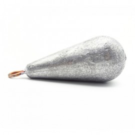 Water Droplet Shape Solid Fishing Special Regulus Lead 2pcs (PLATINUM)