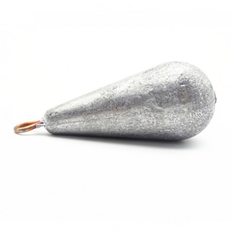 Water Droplet Shape Solid Fishing Special Regulus Lead 2pcs (PLATINUM)