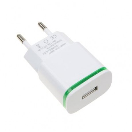 5V/2A Quick Charger EU Plug USB Charger Power Adapter (WHITE)