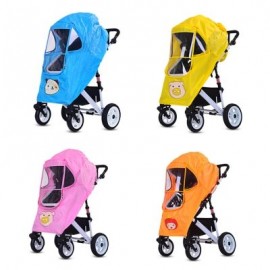 Baby Stroller Accessories Zipper Pushchair Universal Rain Cover (YELLOW)