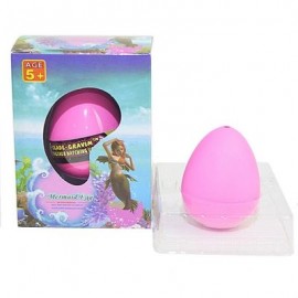 Growing unicorn mermaid Water Growing Hatching Colorful Egg (ROSE RED)