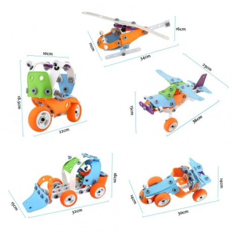 HANYE J - 201 5 in 1 Model Building Blocks Set Funny Toys (COLORFUL)