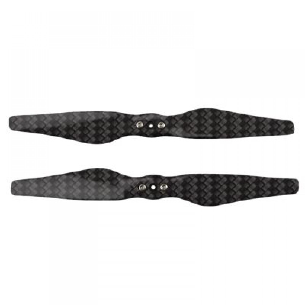 2PCS Quick Release Carbon Fiber Propellers for Mavic Air Drone (BLACK)