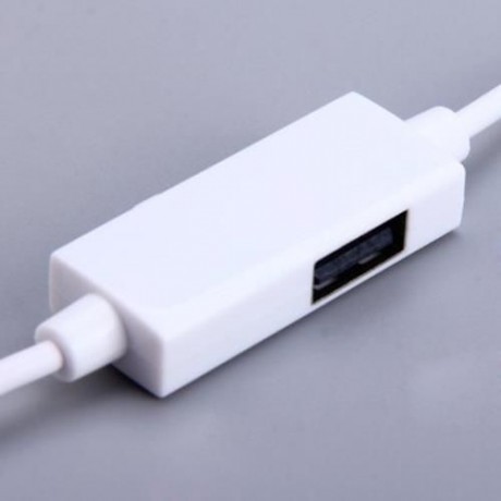 3 IN 1 MICRO USB SYNC OTG CHARGING CABLE WITH LED INDICATOR FOR SONY HTC (WHITE)