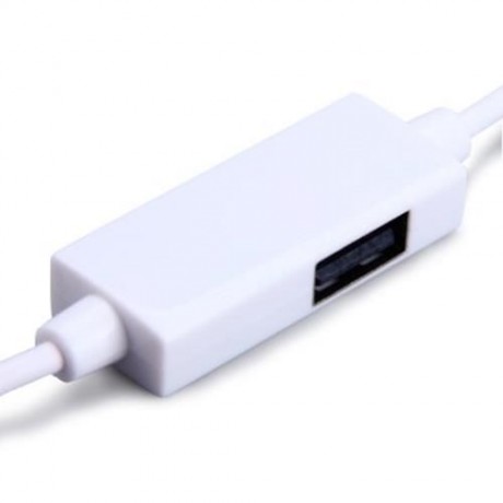 3 IN 1 MICRO USB SYNC OTG CHARGING CABLE WITH LED INDICATOR FOR SONY HTC (WHITE)