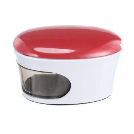 Manual Multi-functional Garlic Presser Ginger Slicer (RED)