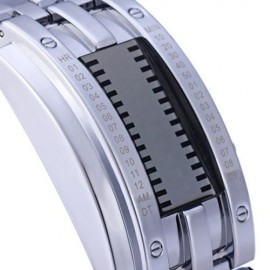 SKMEI 0926 LED MILITARY WATCH DATE 30M WATER RESISTANT STAINLESS STEEL BODY (WHITE)