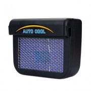 Solar Energy Car Auto Cool Air Vent With Rubber Stripping Car Ventilation Fan (BLACK)