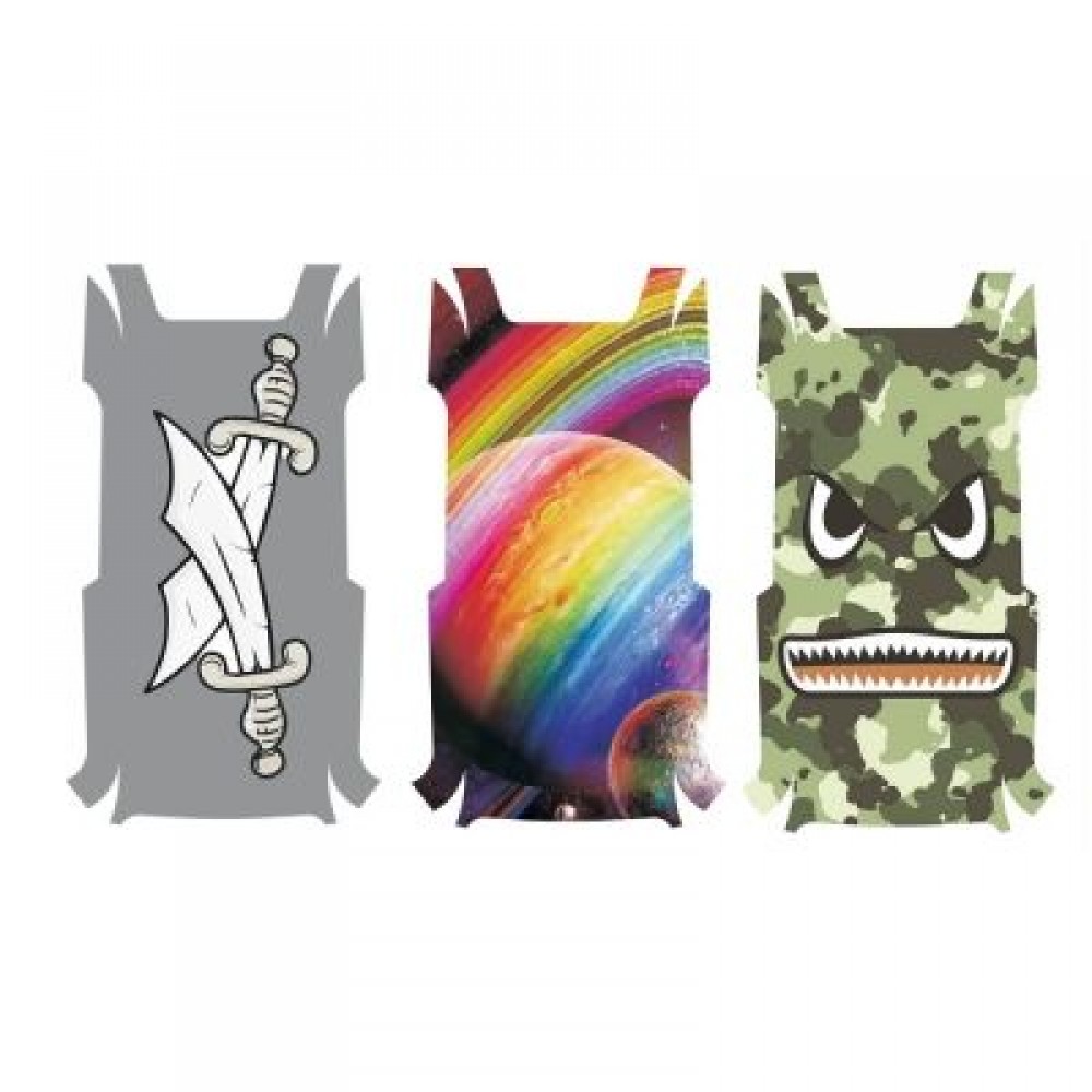 3PCS Water Resistant PVC Drone Body Stickers for DJI TELLO (MULTI)