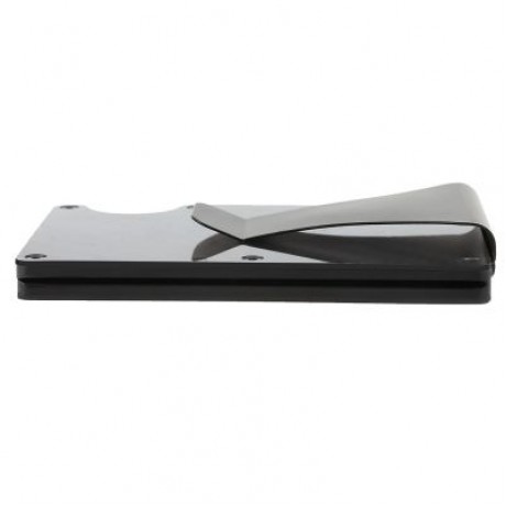 Carbon Fiber Anti-thief Men Wallet Money Clip Card Holder (BLACK)