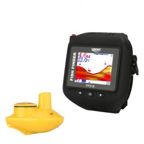 FF518 Wireless Sonar Fish Finder Echo Fishing Sounder (BLACK)