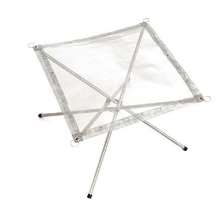 Selpa Portable Folding Stove Fire Frame with Stainless Steel Net (SILVER)