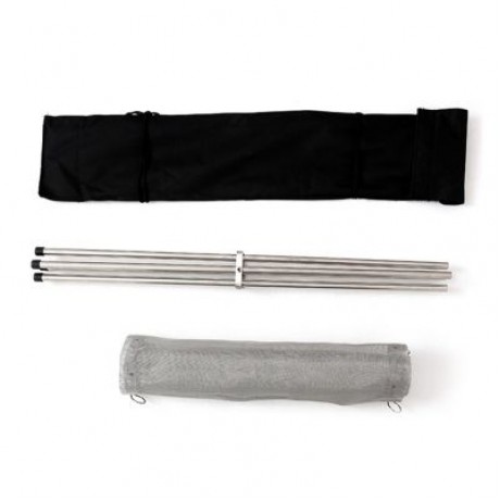 Selpa Portable Folding Stove Fire Frame with Stainless Steel Net (SILVER)