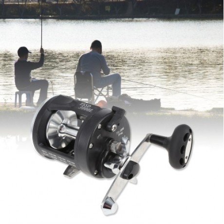 Lizard All-metal Head Drum Fishing Reel (BLACK)