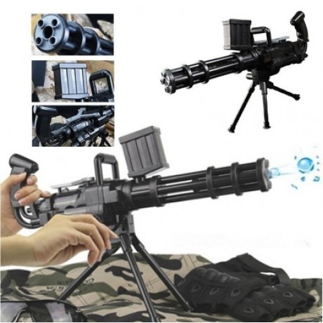 Soft Crystal Water Polymer Bullet Gun Pistol Kids Plastic Toy (BLACK)