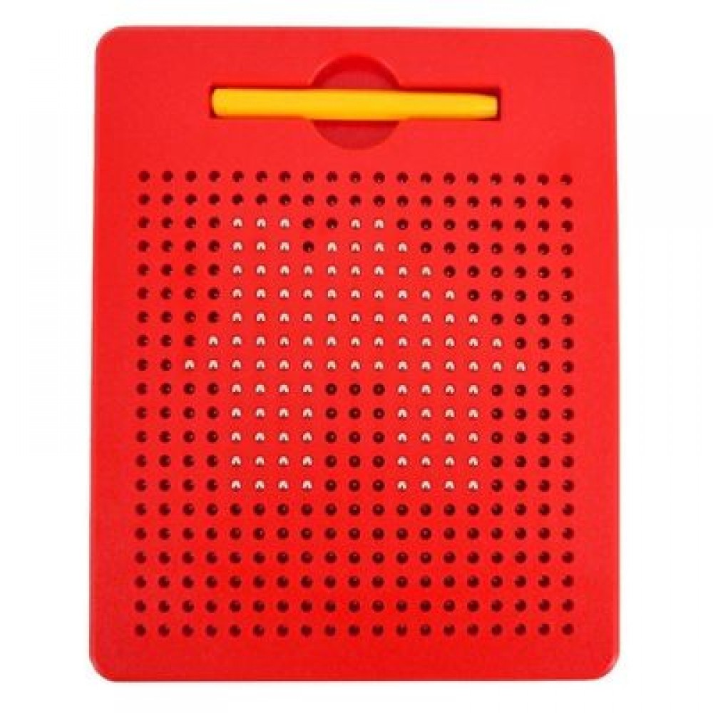 Magnetic Ball Sketch Pad Tablet Kids Drawing Board Children Toy (RED)