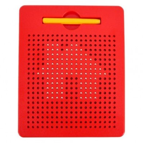 Magnetic Ball Sketch Pad Tablet Kids Drawing Board Children Toy (RED)
