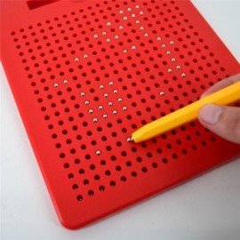 Magnetic Ball Sketch Pad Tablet Kids Drawing Board Children Toy (RED)