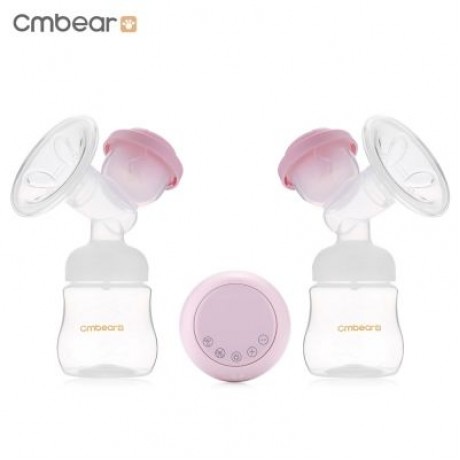 Cmbear ZRX - 0618 BPA Free USB Double Electric Breast Pump (LIGHT PINK)
