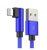 Degree USB Cable for Fast Charging for IPhone X/ 6/ 6s/ 7/ 8 (BLUE)