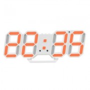Creative Thermometer LED Digital Wall Alarm Clock (ORANGE)