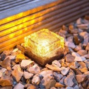 Solar Power LED Light Outdoor Waterproof Brick Lamp (MULTI)