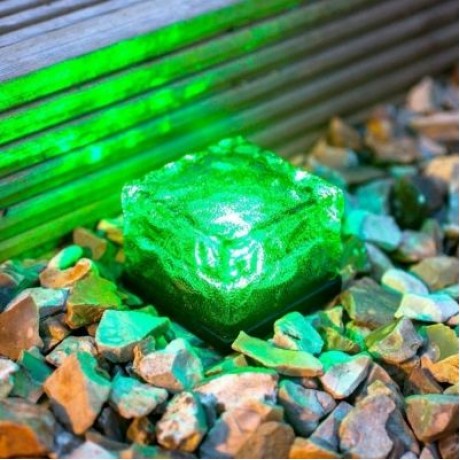 Solar Power LED Light Outdoor Waterproof Brick Lamp (MULTI)
