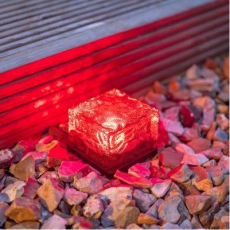 Solar Power LED Light Outdoor Waterproof Brick Lamp (MULTI)