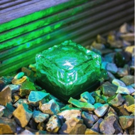 Solar Power LED Light Outdoor Waterproof Brick Lamp (MULTI)