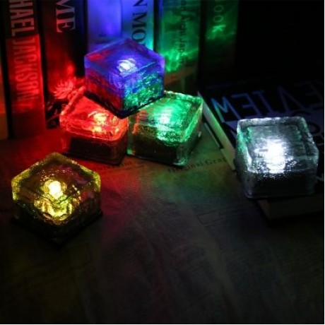 Solar Power LED Light Outdoor Waterproof Brick Lamp (MULTI)