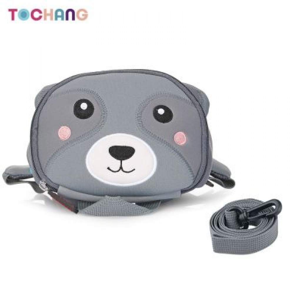 TOCHANG Anti-lost Children School Bag 3D Cartoon Backpack (DARK GRAY)