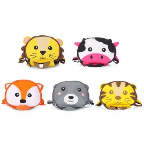 TOCHANG Anti-lost Children School Bag 3D Cartoon Backpack (DARK GRAY)