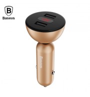 Baseus BSC - C9X1 Shake-head Digital Display Car Charger (GOLD)