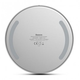 Baseus BSWC - P10 Simple Wireless Charger Aluminium Alloy (WHITE)