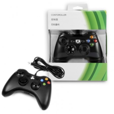X - 360 Precision Wired Controller Perfect for Playing Game (BLACK)