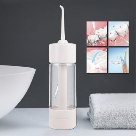 Dental SPA Water Floss Portable Teeth Cleaning Device (WHITE)