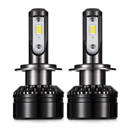EV6 60W H7 Car LED Headlight Waterproof 6000K 10000lm (BLACK)