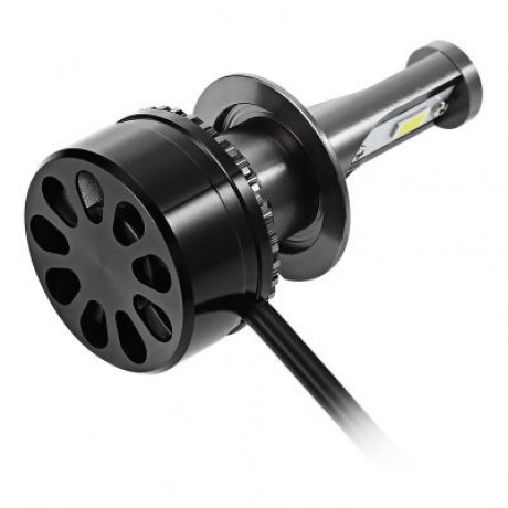 EV6 60W H7 Car LED Headlight Waterproof 6000K 10000lm (BLACK)